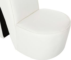 vidaXL Fotel w kształcie buta na obcasie, biały, sztuczna skóra 6