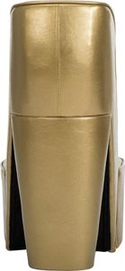 vidaXL Fotel w kształcie buta na obcasie, złoty, sztuczna skóra 5