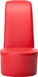 vidaXL Fotel w kształcie buta na obcasie, czerwony, sztuczna skóra 4