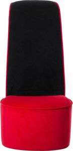 vidaXL Fotel w kształcie buta na obcasie, czerwony, aksamitny 4