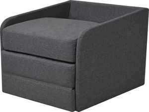 vidaXL Rozkładany fotel, ciemnoszary, tkanina 3