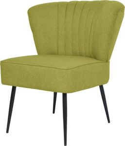 vidaXL Fotel koktajlowy, zielony, tkanina 1