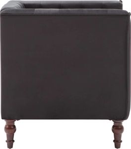 vidaXL Fotel, czarny, aksamit 5