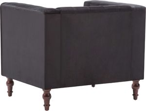 vidaXL Fotel, czarny, aksamit 6