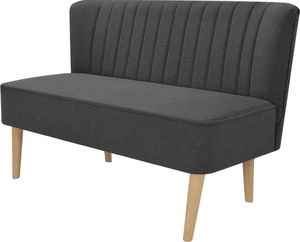 vidaXL Sofa, 117x55,5x77 cm, ciemnoszara, tkanina 1