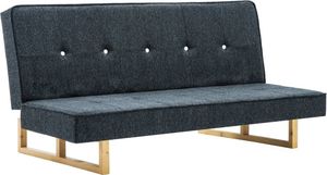 vidaXL Sofa rozkładana, tapicerowana materiałem, ciemnoszara 1