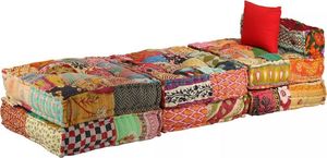 vidaXL Patchworkowa sofa modułowa, 3-osobowa 7