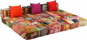 vidaXL Patchworkowa sofa modułowa, 3-osobowa 8