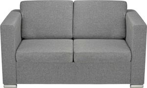 vidaXL 2 osobowa sofa tapicerowana jasnoszara 4