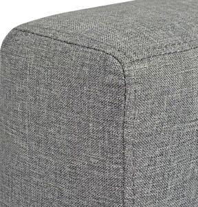 vidaXL 2 osobowa sofa tapicerowana jasnoszara 6