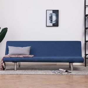 vidaXL Sofa, rozkładana, niebieska, poliester 1