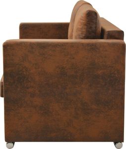 vidaXL Sofa 2-osobowa, 137 x 73 x 82 cm, sztuczny zamsz 3