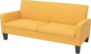 vidaXL Sofa 3-osobowa, żółta, 180 x 65 x 76 cm 1