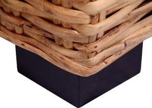 vidaXL Sofa 3-osobowa z naturalnego rattanu 3