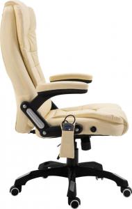Krzesło biurowe vidaXL Kremowe 4