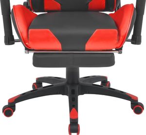 Fotel vidaXL czerwony z podnóżkiem (20178) 5