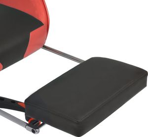 Fotel vidaXL czerwony z podnóżkiem (20178) 6