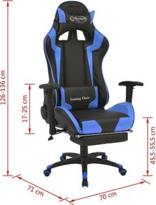 Fotel vidaXL niebieski (20177) 7