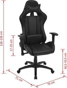 Fotel vidaXL czarny (20159) 6