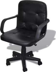 Krzesło biurowe vidaXL Czarny 1