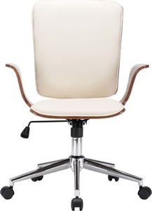 Krzesło biurowe vidaXL Kremowe 2