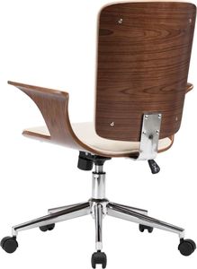 Krzesło biurowe vidaXL Kremowe 5