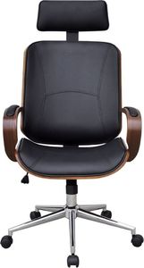 Krzesło biurowe vidaXL Czarne 2