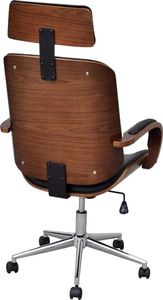 Krzesło biurowe vidaXL Czarne 3