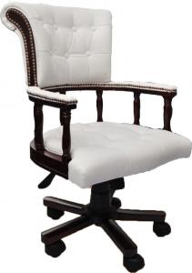 Krzesło biurowe vidaXL Białe 1