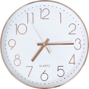 vidaXL zegar ścienny, 30 cm, różowe złoto (50633) 1
