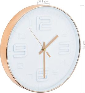 vidaXL zegar ścienny w kolorze miedzi, 30 cm 6