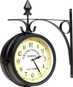 vidaXL dwustronny zegar ścienny, 20 cm (30010) 1