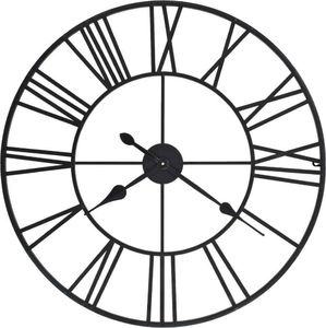 vidaXL zegar ścienny, mechanizm kwarcowy, vintage, metal, 80 cm, XXL (50644) 1