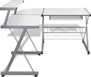 Biurko vidaXL 20059 Białe 139 cm x 115 cm 4