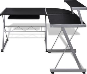 Biurko vidaXL 20057 Czarne 139 cm x 115 cm 3