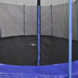Trampolina ogrodowa vidaXL 142094 z siatką wewnętrzną 13 FT 396 cm 2
