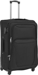 vidaXL 3-częściowy komplet walizek podróżnych czarny 6
