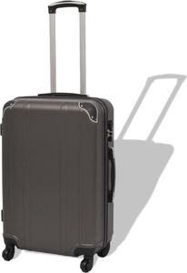 vidaXL Zestaw walizek na kółkach w kolorze antracytowym, 4 szt. 2