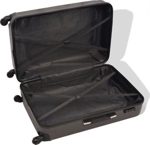 vidaXL Zestaw walizek na kółkach w kolorze antracytowym, 4 szt. 3