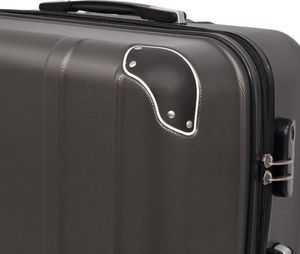 vidaXL Zestaw walizek na kółkach w kolorze antracytowym, 4 szt. 4