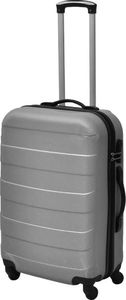 vidaXL 3 Walizki podróżne z twardą obudową na kółkach srebrne 3
