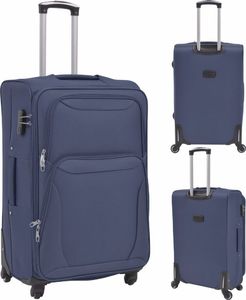 vidaXL 3-częściowy komplet walizek podróżnych granatowy 5