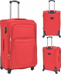 vidaXL 3-częściowy komplet walizek podróżnych czerwony 5