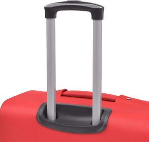 vidaXL 3-częściowy komplet walizek podróżnych czerwony 7