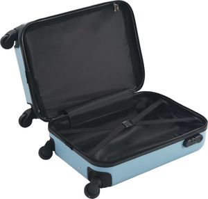 vidaXL Twarda mała walizka na kółkach niebieska 4