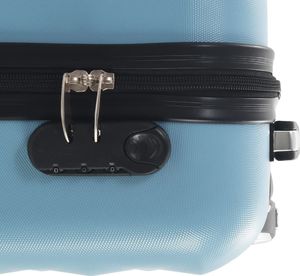 vidaXL Twarda mała walizka na kółkach niebieska 6