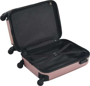 vidaXL Twarda mała walizka na kółkach różowe złoto 5