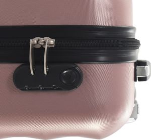vidaXL Twarda mała walizka na kółkach różowe złoto 7