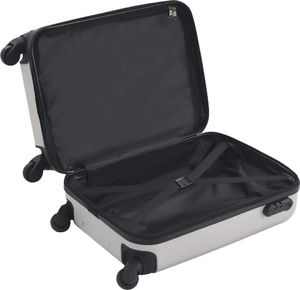 vidaXL Twarda mała walizka na kółkach srebrna 5