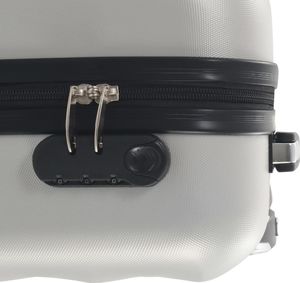 vidaXL Twarda mała walizka na kółkach srebrna 7